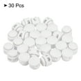 thumbnail image 3 of Cord Locks, Round Spring Toggle Stopper for Drawstring Bag Shoelaces, Frosted White 30 Pack, 3 of 5