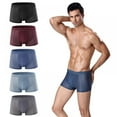 thumbnail image 3 of Baywell 3 Pack Men's Underwear Boxer Briefs Summer Lightweight Mesh Sexy Sheer Breathable Men Panties Ice Silk Comfort Soft Boxer Shorts Plus Size Trunks Underwear for Men, XS-5XL, 3 of 5