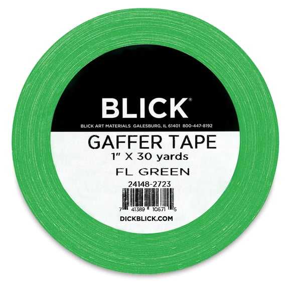 Blick Gaffers Tape - 1" x 30 yds, Fluorescent Green