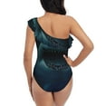 thumbnail image 5 of Honeii Undersea Shark for women's one-piece swimsuit featuring a chic one-shoulder design experience elegance and style in the water-X-Large, 5 of 6