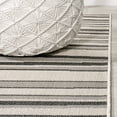 thumbnail image 3 of JONATHAN Y SANTA MONICA 2 x 8 Runner Rug, Castara Wavy Stripe - Cream/Dark Gray, SMB205C-28, 3 of 9