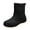 Black, variant on Women Short Rain Boots Pvc Waterproof Durable Non Slip Outdoor Clogs For Gardening Travel Daily Use, Brown