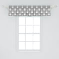 thumbnail image 2 of Ambesonne Abstract Window Valance, Contemporary Art Boho Dots, 54" X 12", Charcoal Grey White, 2 of 3