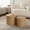 Light Brown, variant on Dtwnek Set of 2 Round Wooden Coffee Table Side Table for Small Space Living Room Bedroom, Dark Brown