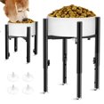 thumbnail image 1 of Soporte elevado ajustable para cuencos para perros SYBECHATF para lazos de 15 a 28 cm, 1 of 6