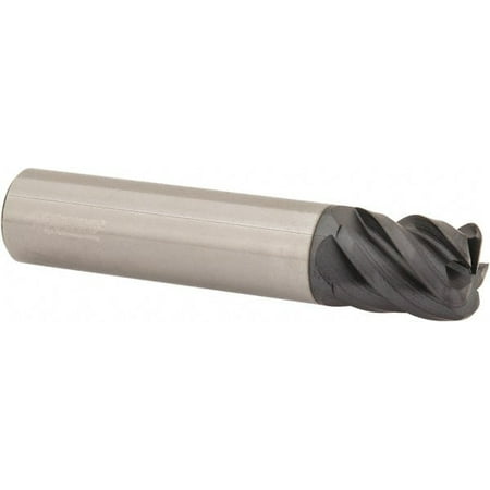 

Accupro 1/2 Diam 5 Flute Single End Solid Carbide 0.09 Corner Radius End Mill AlTiN 2-1/2 OAL 5/8 LOC 1/2 Shank Diam 45° Helix RH Cut RH Flute Centercutting
