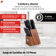 thumbnail image 2 of Bogner Juego de Cuchillos Con Bloque de Madera 15 Pzas BKS15, 2 of 9