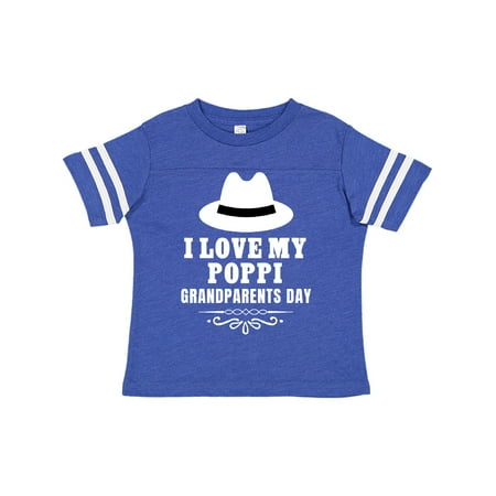

Inktastic Grandparents Day I Love My Poppi Gift Toddler Boy or Toddler Girl T-Shirt