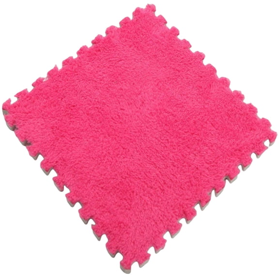 Antqov Foam Puzzle Floor Mat, Soft Fuzzy Non-Slip Square Foam Floor Tiles, Area Rugs Carpet Foam Flooring for Living Room Bedroom Decoration