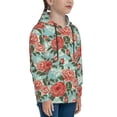 thumbnail image 3 of Sikiie Rose Flowers Youth Hoodie Sweatshirt Pullover Hooded Classic Casual Essentials Hoodiefor Boys Girls Kids -Medium, 3 of 6