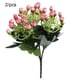 thumbnail image 1 of Artificial Rosa Ramo Simulación Decoración floral Oficina en casa Plástico Flor de rosa falsa, Rosa 2 piezas sidaley HA8203-03B, 1 of 6