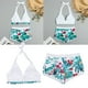 thumbnail image 4 of Bañador de playa estampado floral ANGGREK traje de baño de 2 piezas para mujer, 4 of 8