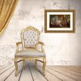 thumbnail image 3 of Johann Georg Platzer 24x18 Gold Ornate Framed and Double Matted Museum Art Print Titled - Concert in the Palace, 3 of 4