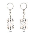 thumbnail image 2 of Goofa Labrador Retriever Dog Printed Rectangular Metal Keychain Bag Charm Floral Charm for Purse Keys Metal Keyring Gift for Women Accessories, 2 of 7