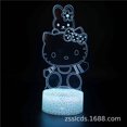 thumbnail image 1 of 3D Light Led Hello Kitty Bedroom Colorful Night Light Fashion Cartoon Usb Touch Colorful Simple Acrylic Creative Birthday Gift, 1 of 7