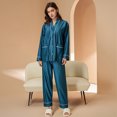 thumbnail image 4 of Sngxgn Women Cami Pajama Set Sleepwear Lace Trim Short PJ Set with Shorts(Green,XXXL), 4 of 5