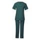 thumbnail image 3 of Uniforme de enfermería para mujer, uniforme profesional elástico con múltiples bolsillos, conjunto de pantalones superiores, cómoda Verde M Hugo Pantalones superiores, 3 of 10