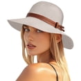 thumbnail image 7 of Noric Women Wide Brim Sun Hat Foldable UV Protection with Belt Summer Beach Cap Floppy Hat for Vacation Travel, 7 of 7