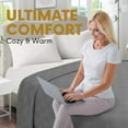 thumbnail image 5 of Jmr Usa Inc. Waffle Weave Thermal Bed Blanket Twin Comforter Cotton Throw Blankets for Bed, Sofa, Bedroom Decor, Housewarming Gifts, Layering of Hotels & Hospital Bed Sheets Size 66X90 Charcoal, 5 of 7