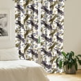 thumbnail image 2 of Ambesonne Leopard Print Curtains, Animal Spots Wild Art, Pair of 28"x63", Cocoa Camel and Violet, 2 of 5