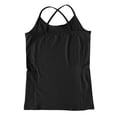 thumbnail image 7 of Women Tank Tops Backless Yoga Workout Vest Topswith Solid Print Scoop Neck Sleeveless Athletic Slim Fit Womens Camisole Tank Tops Black L, 7 of 7