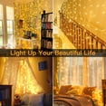 thumbnail image 3 of Luces de cortina Ollny Christmas 300 LED de 3 x 3 m para exteriores, 3 of 9