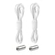 thumbnail image 5 of Advancent 1 par de cordones elásticos sin atar, cordones semicirculares para zapatos para niños y adultos, cordones para zapatillas de deporte, cordones Blanco 2piezas Advancent CBP025430, 5 of 6