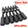 thumbnail image 3 of 5PCS 3/4/5/6/7/8 Pin DIN Male Female Plug Socket Jack Solder Connector, 3 of 16