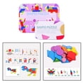 thumbnail image 1 of Bloques de de Rompecabezas de Forma Geométrica Kindergarten Educativo Tangram Juguetes para con Tarjetas de Dise 34 bloques 60 cartas Hugo rompecabezas de bloques de tangram, 1 of 9