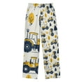 thumbnail image 2 of FORMRS Kids Pajama Pants with Pockets Size 11-12Y Boys Lounge Sleep Bottoms, Yellow Cartoon Truck Pattern, 2 of 8