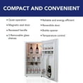 thumbnail image 3 of Coors Light Réfrigérateur compact de 3,2 pi³ avec ouvre-bouteille intégré, mini refroidisseur de boissons, blanc, 3 of 9