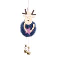 thumbnail image 2 of Christmas Wooden Snowman Decoration Pendant Scene Layout Christmas Tree Old Man Hanging Ornament, 2 of 2