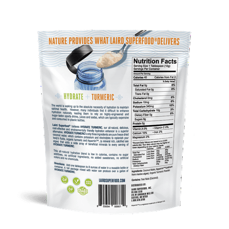 Laird Superfood Hydrate Coconut Water Mix, Turmeric 8