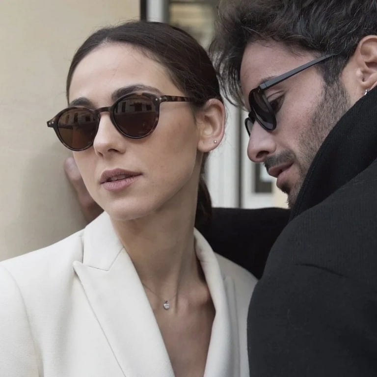 Small Round Sunglasses for Men Women Vintage Retro Polarized