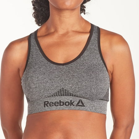 Reebok Womens Medium Impact Seamless Sports Bra With Removable Bra Cups  Sizes S-3XL