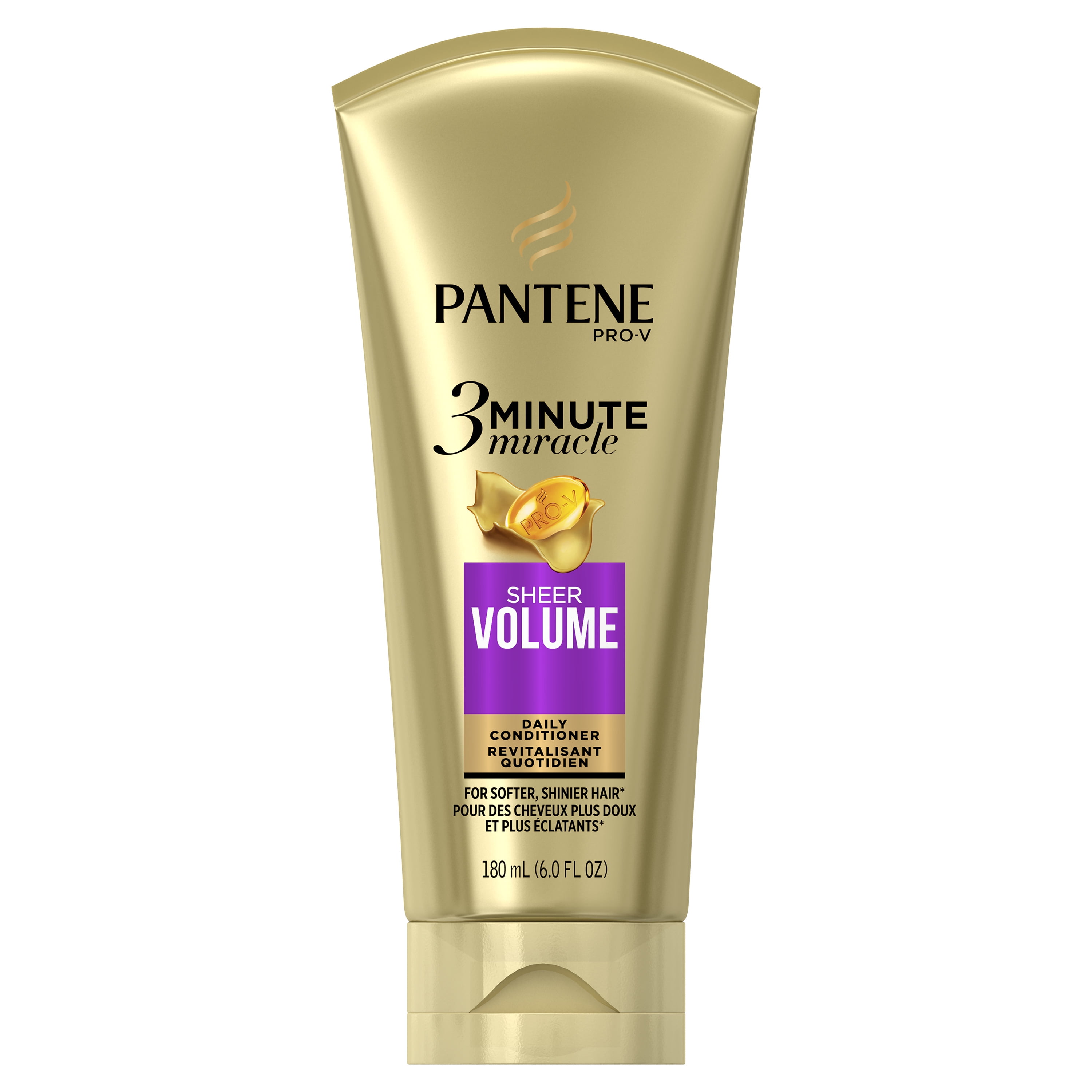 Pantene Sheer Volume 3 Minute Miracle Daily Conditioner, 6.0 fl oz