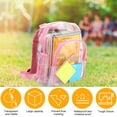thumbnail image 5 of TEAMD 12” Cute Clear Backpack Plastic Transparent Bookbag See Through Plastic Bookbag Suitable for Students and Everyday Life(Pink), 5 of 5