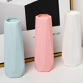 thumbnail image 5 of Home Decoration Fashion Diamond Design Imitation Ceramic Nordic Style Flower Arrangement Flower Pot Plastic Flower Vase LIGHT BLUE, 5 of 8