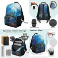 thumbnail image 3 of ZUXONGSY Stained Glass Turtle Coral Fish Print School Backpack for Teens Girls Boys, 4-in-1 Kids Backpack Bookbag Set School Bags with Lunch Box Pencil Case and Water Bottle Holder, 3 of 6