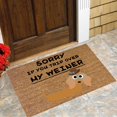 thumbnail image 2 of Warehouse Clearance Cute And Funny Dog Welcome Mat Coco Coir Door Mat with Heavy Duty Backing, Welcome Doormat, Funny Welcome Outside Entry Decor for Patio Washable Mats for Entryway 16x24 In Brown, 2 of 5