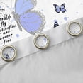 thumbnail image 4 of jejeloiu Cute Kawaii Butterflies Curtains Pack of 2 (42x84 Each),Cartoon Leopard Print Curtains Blackout,White Black Bedroom Curtains For Teens,Super Cozy Room Decor, 4 of 6