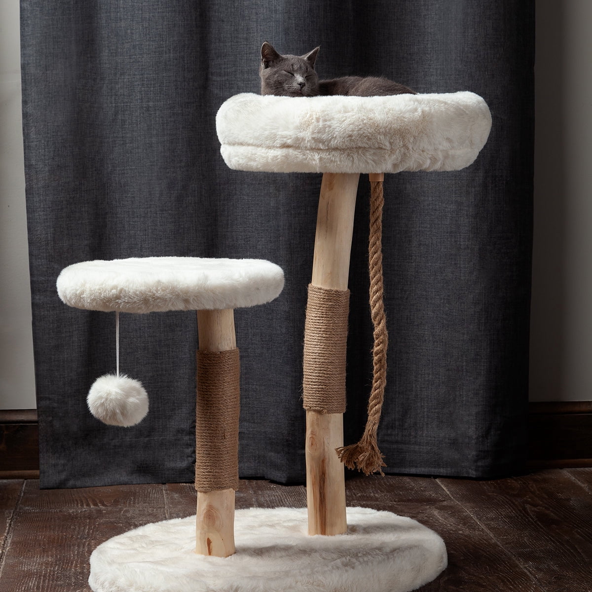 Habitat Haven Oasis 3-Level 28.5 in  Cat Tree, White
