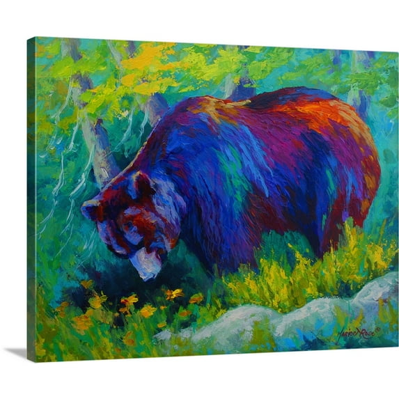 Great BIG Canvas | "Dandelions Dinner" Canvas Wall Art - 20x16
