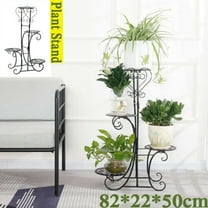 DENEST Metal Bicycle Tricycle Plant Stand Garden Planter Shelf Flower Holder Rack Decor