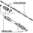 thumbnail image 2 of Febest STEERING TIE ROD # 0122-KZH106 OEM 45503-29545, 2 of 2