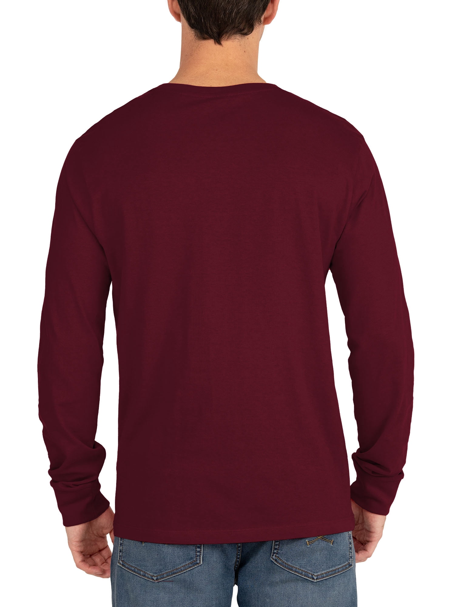 U.S. Polo Assn. Men's Cotton Crewneck Tee with Long Sleeves, Sizes XS-3XL