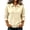 Beige, variant on Sweatshirts for Women Long Sleeve Half Button Turn down Collar Pullover Tops Casual Loose Fall Clothes Tops