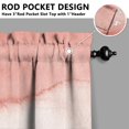 thumbnail image 3 of Abstract Oil Paiting Watercolor Kitchen Curtains - Vintage Tier Cafe Curtains for Bathroom Living RV Rod Pocket Window Drapes 36 Inch 2 Panels Set 28"x36" Window Treatment Tiers, 3 of 4