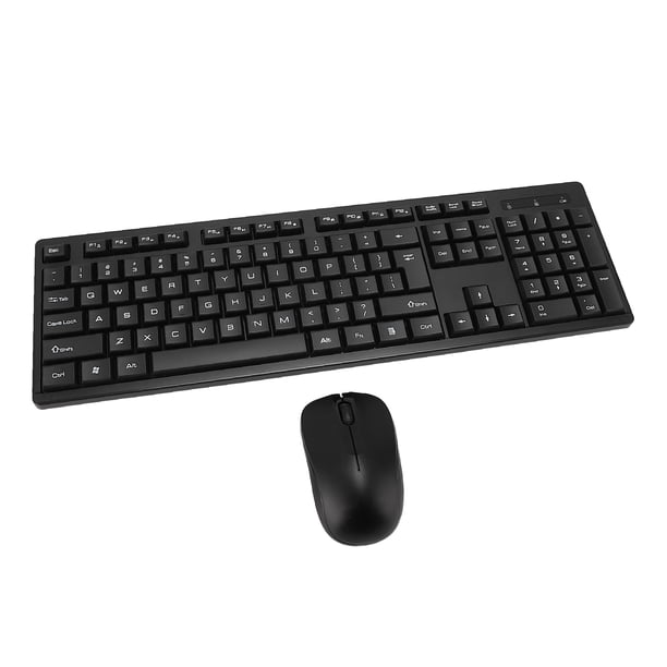 Teclado y ratón inalámbricos, diseño ergonómico portátil 2.4g ratón de teclado inalámbrico para el hogar