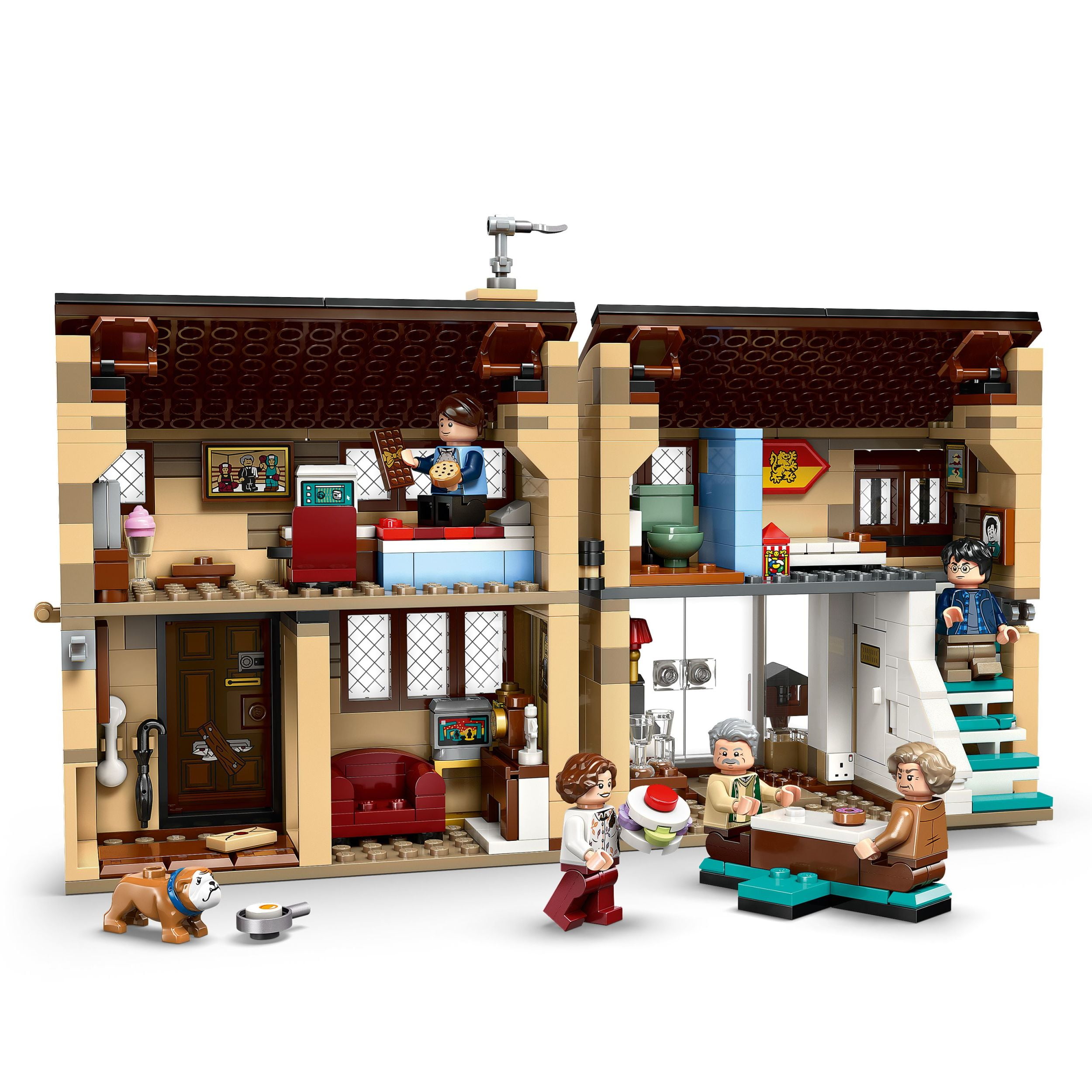 LEGO Harry Potter Privet Drive: Aunt Marge’s Visit Kids Toy - Buildable Book Nook and Room Decor for Boys and Girls, Ages 8+ - Collectible Harry Potter Minifigure - Birthday Gift Idea - 76451